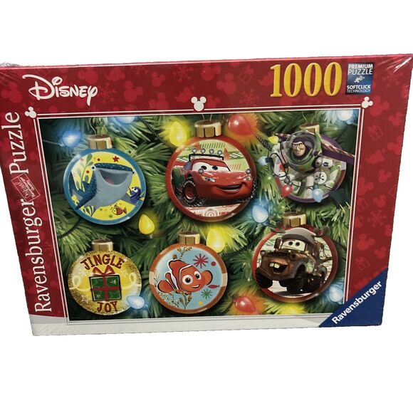NEW Disney Pixar Character Christmas Puzzle  1000 Pieces Ravensburger NIP - Picture 1 of 7